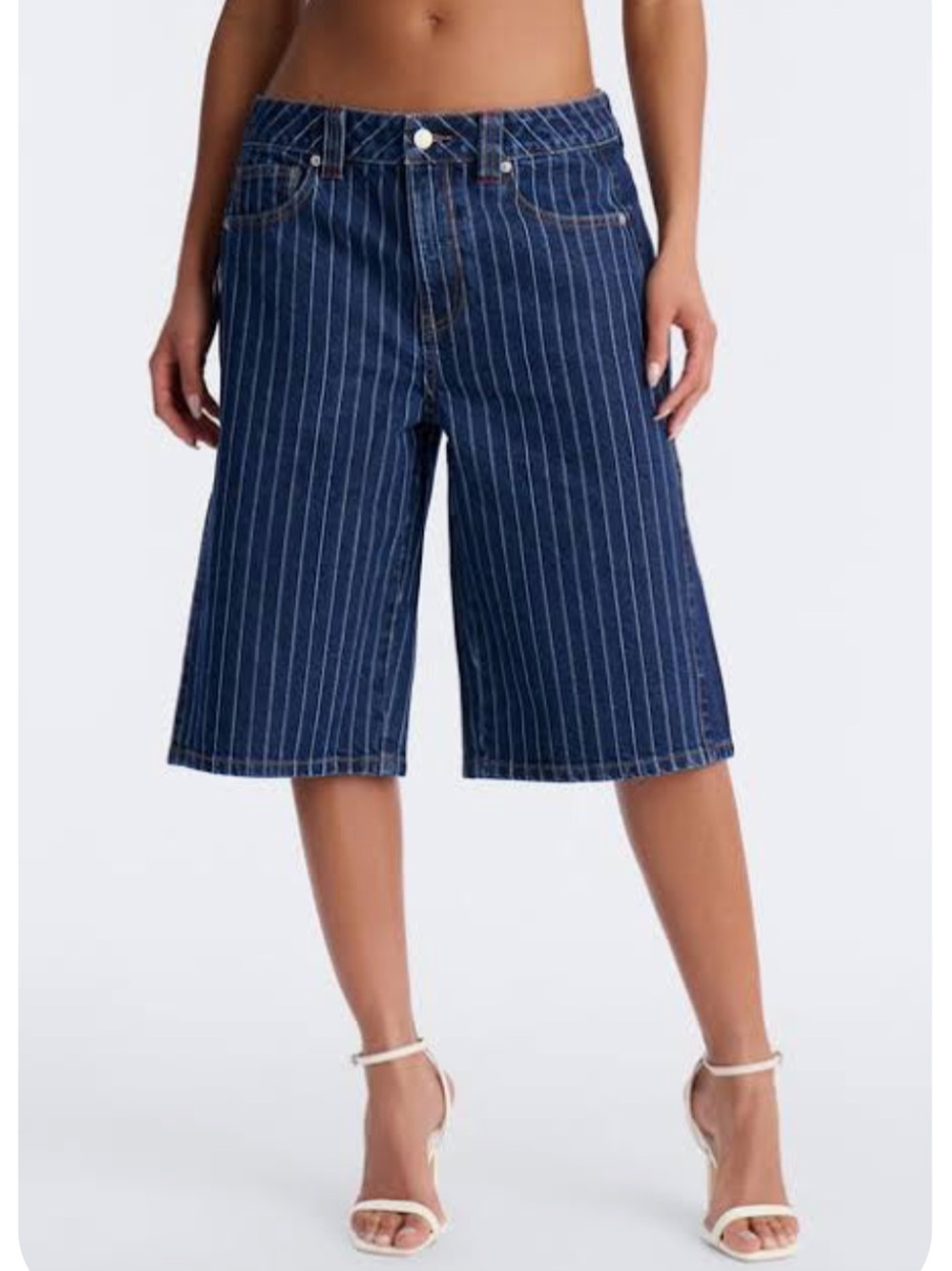 Cotton On Pinstripe Denim Jorts!!!